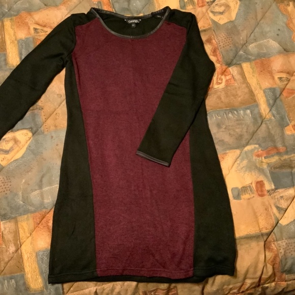 George Burgundy/Black Lightweight Scoop Neck Tunic (Small) - Picture 5 of 8